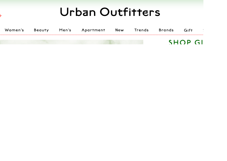 Urban Outfitters Website