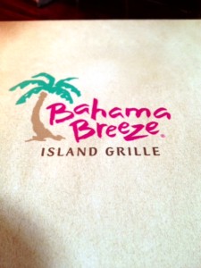 Bahama Breeze Menu